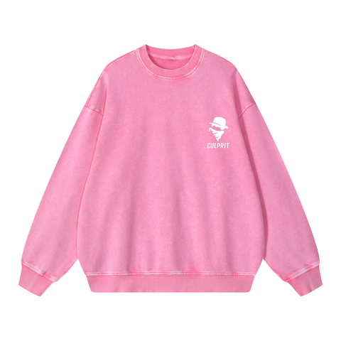 Culprit Script Crewneck (Pink)