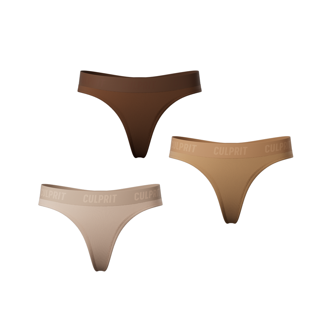 S'mores Classic Thong 3Pack Culprit Underwear
