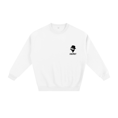 Culprit Script Crewneck (White)