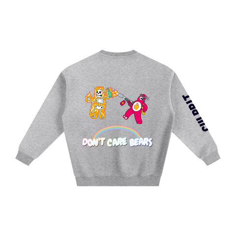 Flambé Bear 🔥 🧸 Heather Crewneck