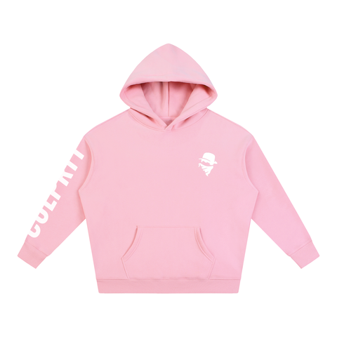 Culprit Script Sleeve Hit Hoodie (Pink)
