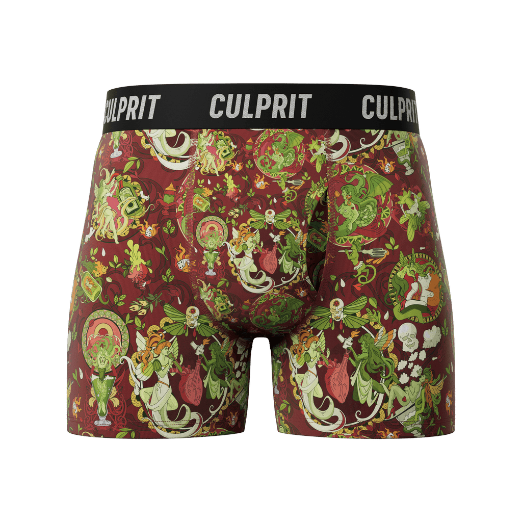 Absinthe Minded 🧚 - Culprit Underwear - Boxer Briefs w/Fly - BB2 - ABSMD - S
