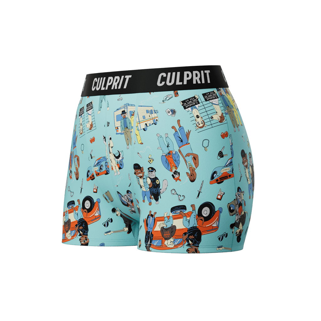 Bad to the Bone 🚓 Booty Shorts - Culprit Underwear LLC - Booty Shorts - BS - BLBONE - XS