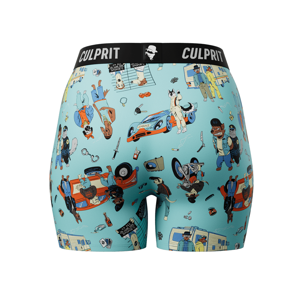 Bad to the Bone 🚓 LadyBoxers - Culprit Underwear LLC - LadyBoxers™ - LB - BLBONE - XS