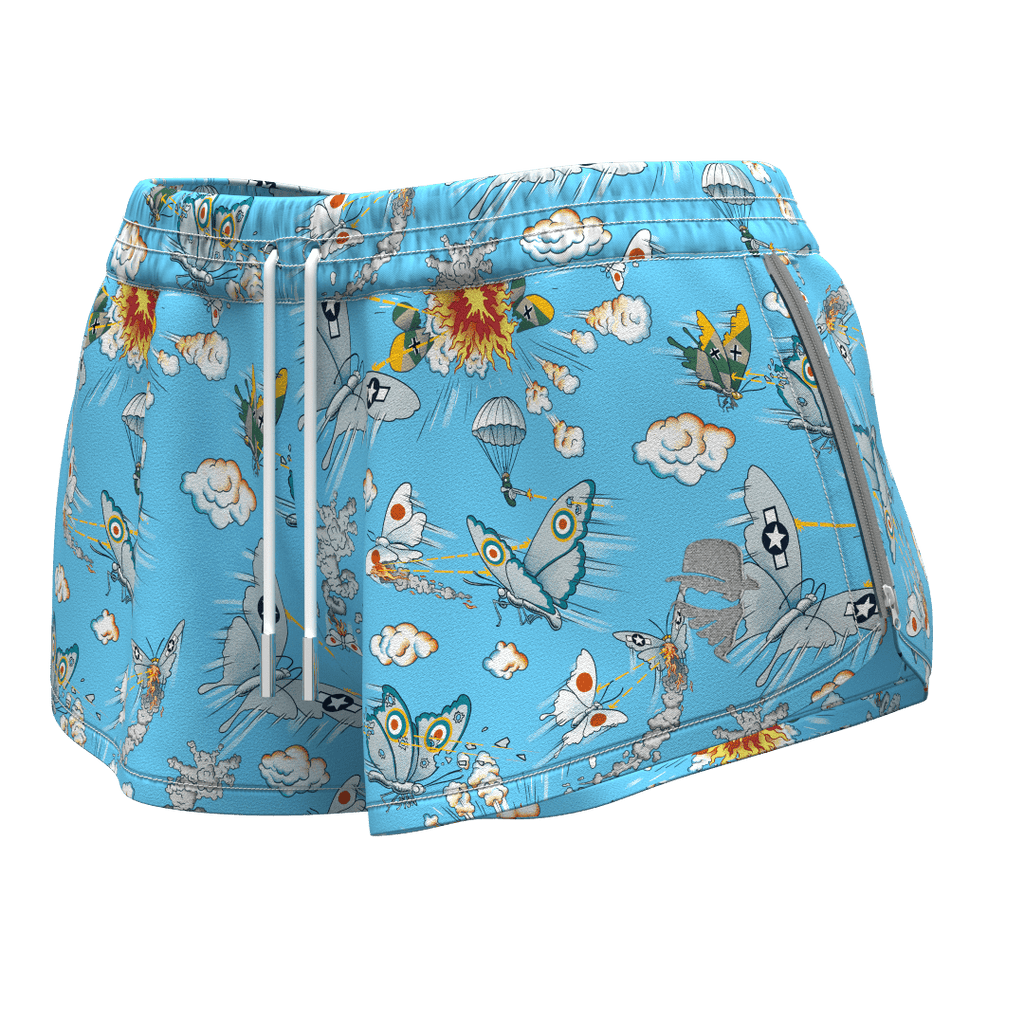 Battleflies 🦋 Women's Swim Trunks - Culprit Underwear - BAEthing™ Suit - BAE - BFLY - XS