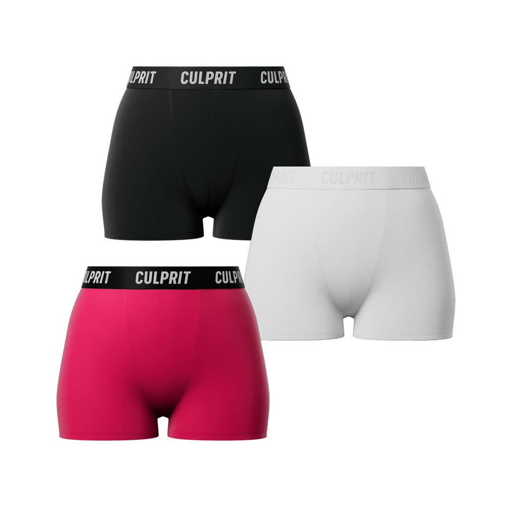 Booty Shorts N°2 Bundle 3 - Pack - Culprit Underwear - Booty Shorts - 3PK - BS - BNDL2 - XS