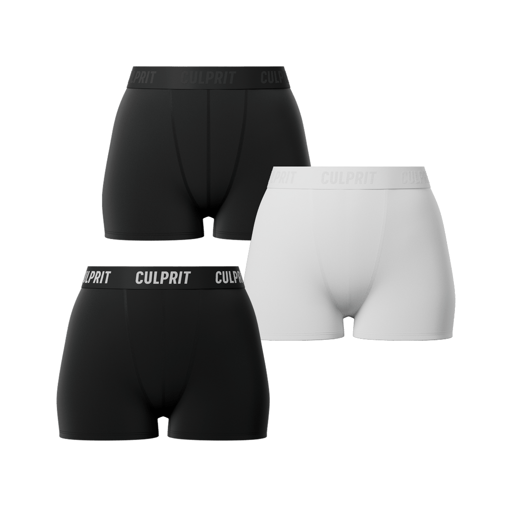 Booty Shorts N°4 Bundle 3 - Pack - Culprit Underwear - Booty Shorts - 3PK - BS - BNDL4 - XS