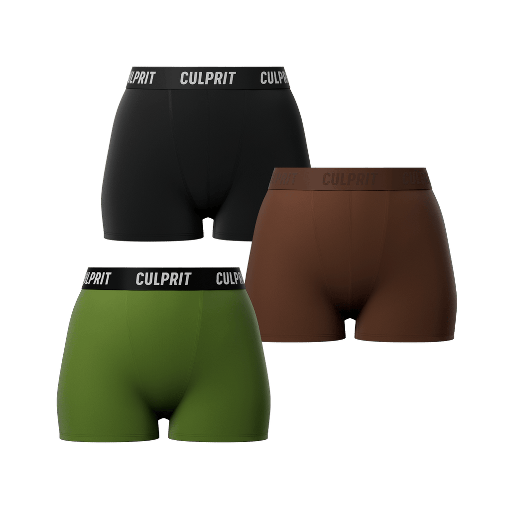 Booty Shorts N°7 Bundle 3 - Pack - Culprit Underwear - Booty Shorts - BS - 3CAMO - XS