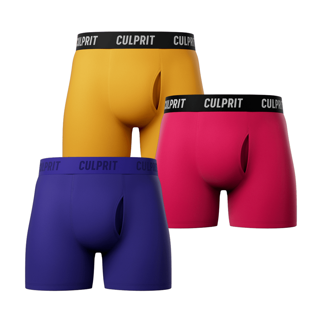 Boxer Brief w/ fly N°3 Bundle 3 - Pack - Culprit Underwear - Boxer Briefs w/Fly - 3PK - BB - BNDL3 - S