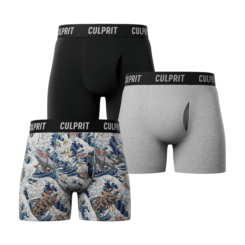 Boxer Brief w/ fly N°8 Bundle 3 - Pack - Culprit Underwear - Boxer Briefs w/Fly - 3PK - BB - BNDL8 - S