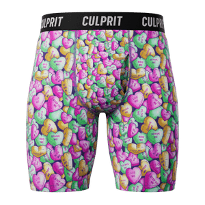 Candy Hearts 🍭❤️‍🔥 Long-Cut Boxer Briefs w/ fly