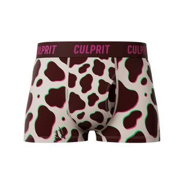 Chocolate Milk 🍫🥛 Trunk Cut Boxer Briefs w/ fly - Culprit Underwear - Trunk Cut w/ Fly - TRK2 - COWBR - S