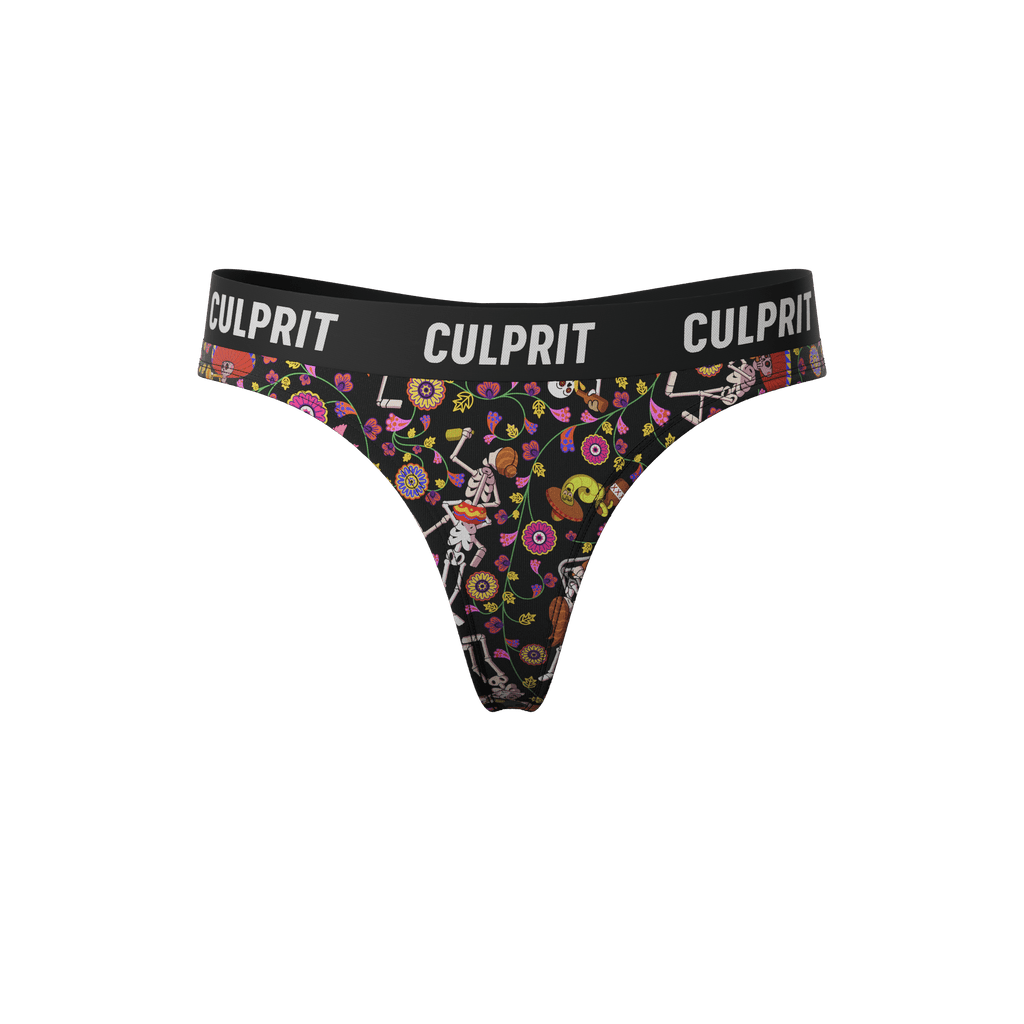 Cinco de Muerte 🌸💀 Thong - Culprit Underwear - Thongs - THG - CINCO - XS