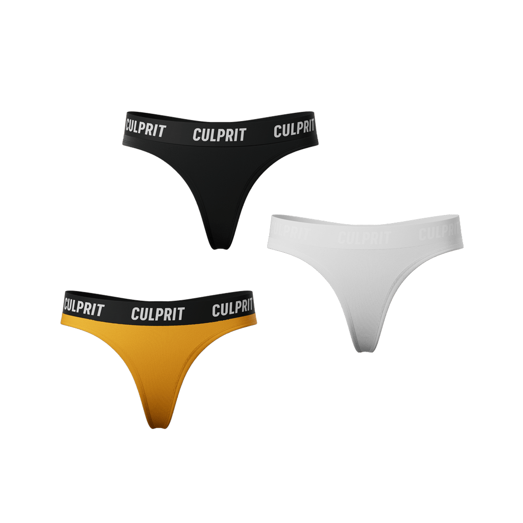 Classic Thong N°1 Bundle 3 - Pack - Culprit Underwear - Thongs - 3PK - THG - BNDL1 - XS