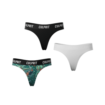 Classic Thong N°2 Bundle 3 - Pack - Culprit Underwear - Thongs - 3PK - THG - BNDL2 - XS