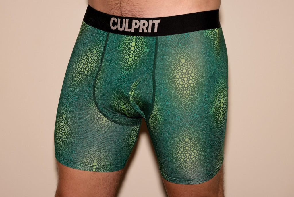 Crocodile 🐊 Boxer Briefs w/ fly - Culprit Underwear - Boxer Briefs w/Fly - BB - CROC - S