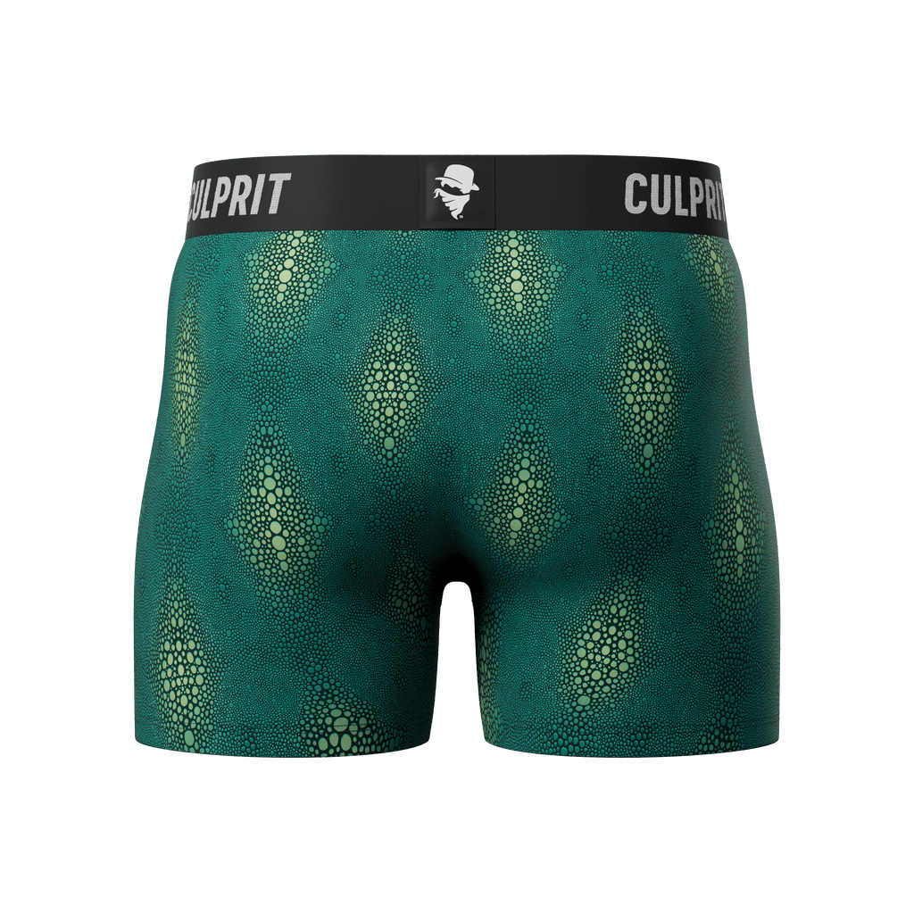 Crocodile 🐊 Boxer Briefs w/ fly - Culprit Underwear - Boxer Briefs w/Fly - BB - CROC - S