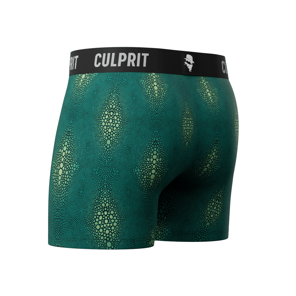 Crocodile 🐊 Boxer Briefs w/ fly - Culprit Underwear - Boxer Briefs w/Fly - BB - CROC - S