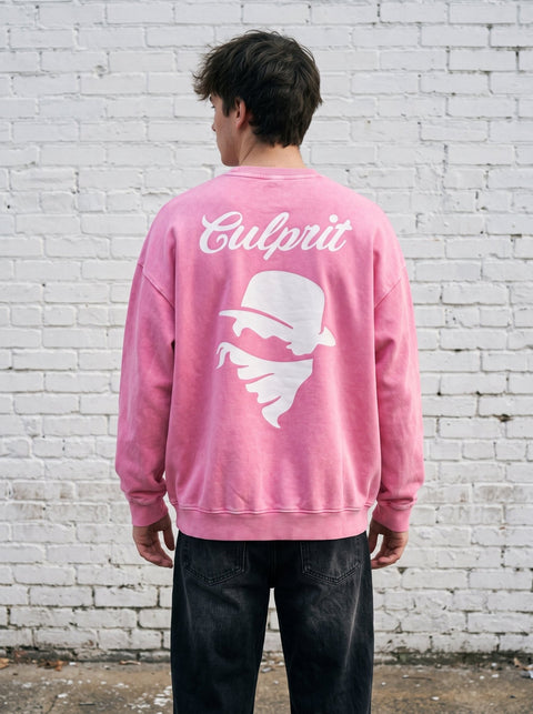 Culprit Script Crewneck (Pink)