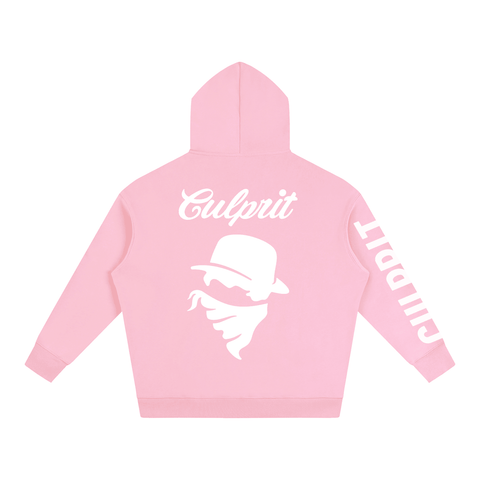 Culprit Script Sleeve Hit Hoodie (Pink)