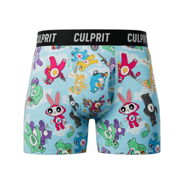 Don't Care Bears 🌈 Boxer Briefs w/ fly - Culprit Underwear - Boxer Briefs w/Fly - BB2 - BEAR - S