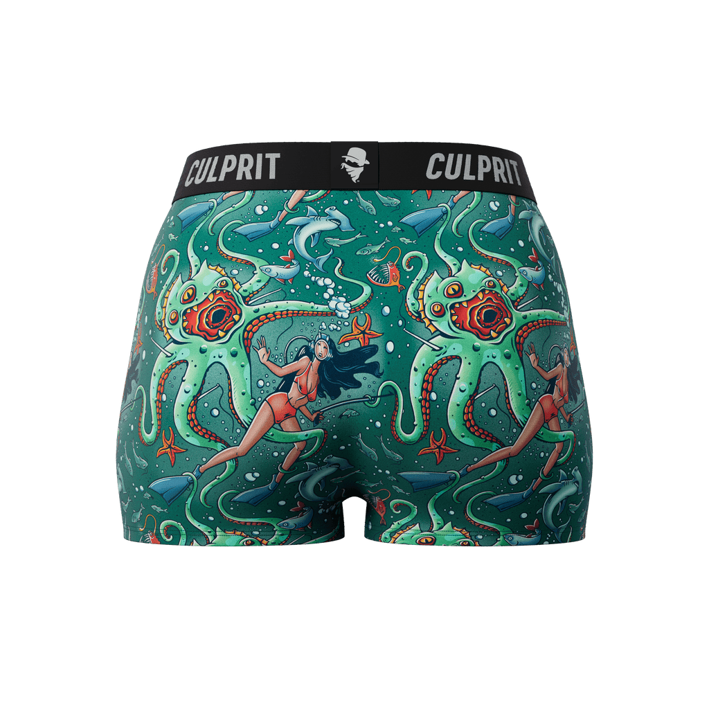 Get It Kraken! 🦑 Booty Shorts - Culprit Underwear - Booty Shorts - BS - GKRK - XS