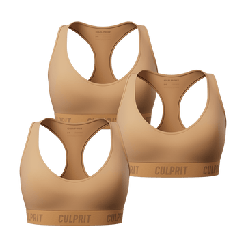 Graham Cracker ComfyBra™ 3 - Pack 🥮 - Culprit Underwear - ComfyBra™ - 3PK - BRA - CMEL - XS