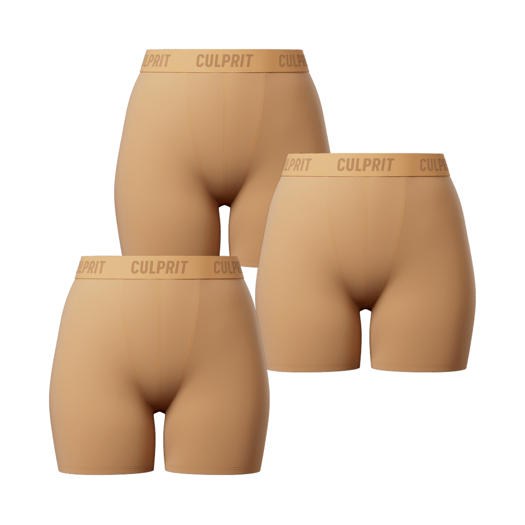 Graham Cracker LadyBoxers™ 3 - Pack 🥮 - Culprit Underwear - LadyBoxers™ - 3PK - LB - CMEL - XS