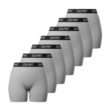 Heather Grey LadyBoxers 7 - Pack🌪️ - Culprit Underwear - LadyBoxers™ - 7PK - LB - HGRY - XS