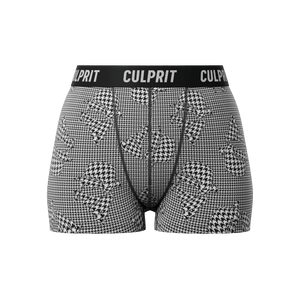 Houndstooth 3D 🐺 Booty Shorts