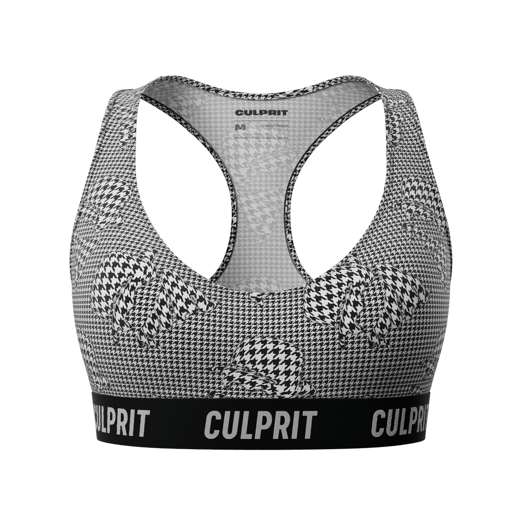 Houndstooth 3D 🐺 ComfyBra - Culprit Underwear - ComfyBra™ - BRA - TOOTH - XS