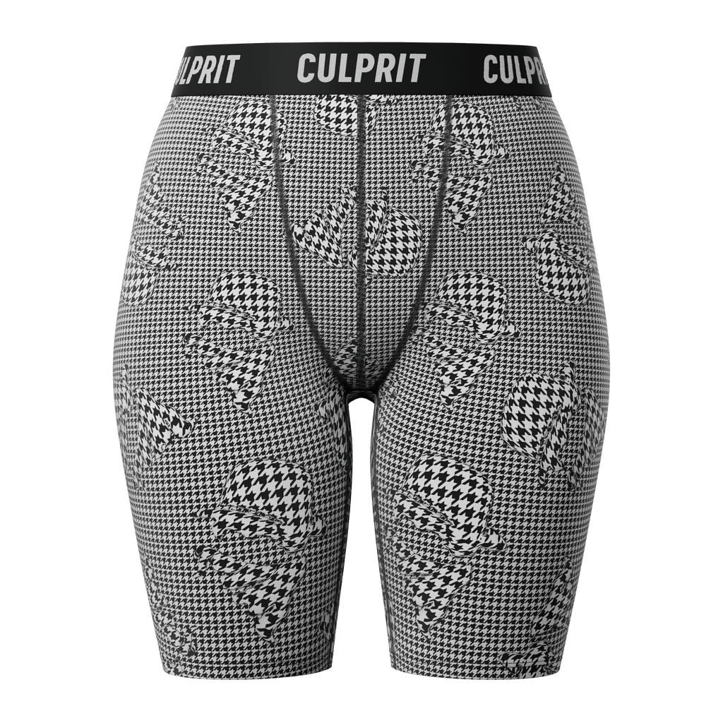 Houndstooth 3D 🐺 Long LadyBoxers - Culprit Underwear - ComfyBra™ - LBK - TOOTH - XS