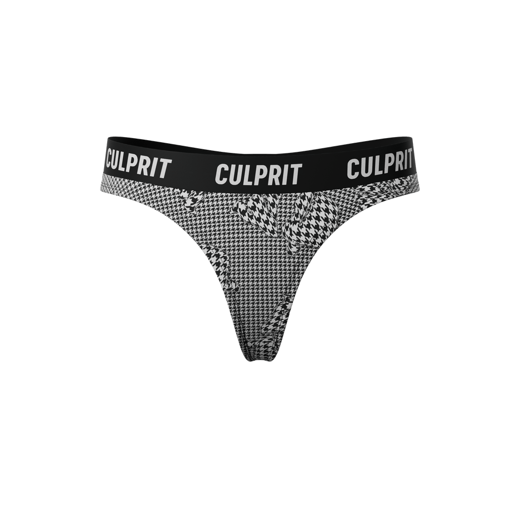 Houndstooth 3D 🐺 Thong - Culprit Underwear - Thongs - THG - TOOTH - XS