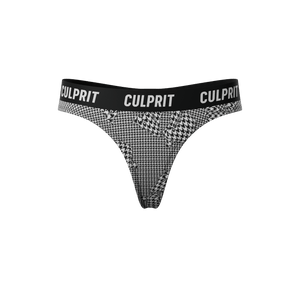 Houndstooth 3D 🐺 Thong