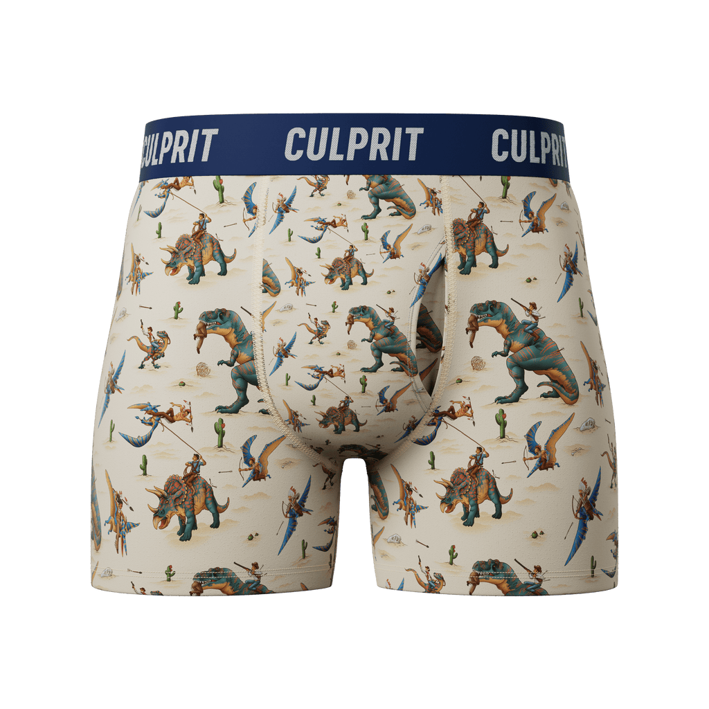 Jurassic Western Boxer Briefs w/ fly - Culprit Underwear - Boxer Briefs w/Fly - BB - JWST - S