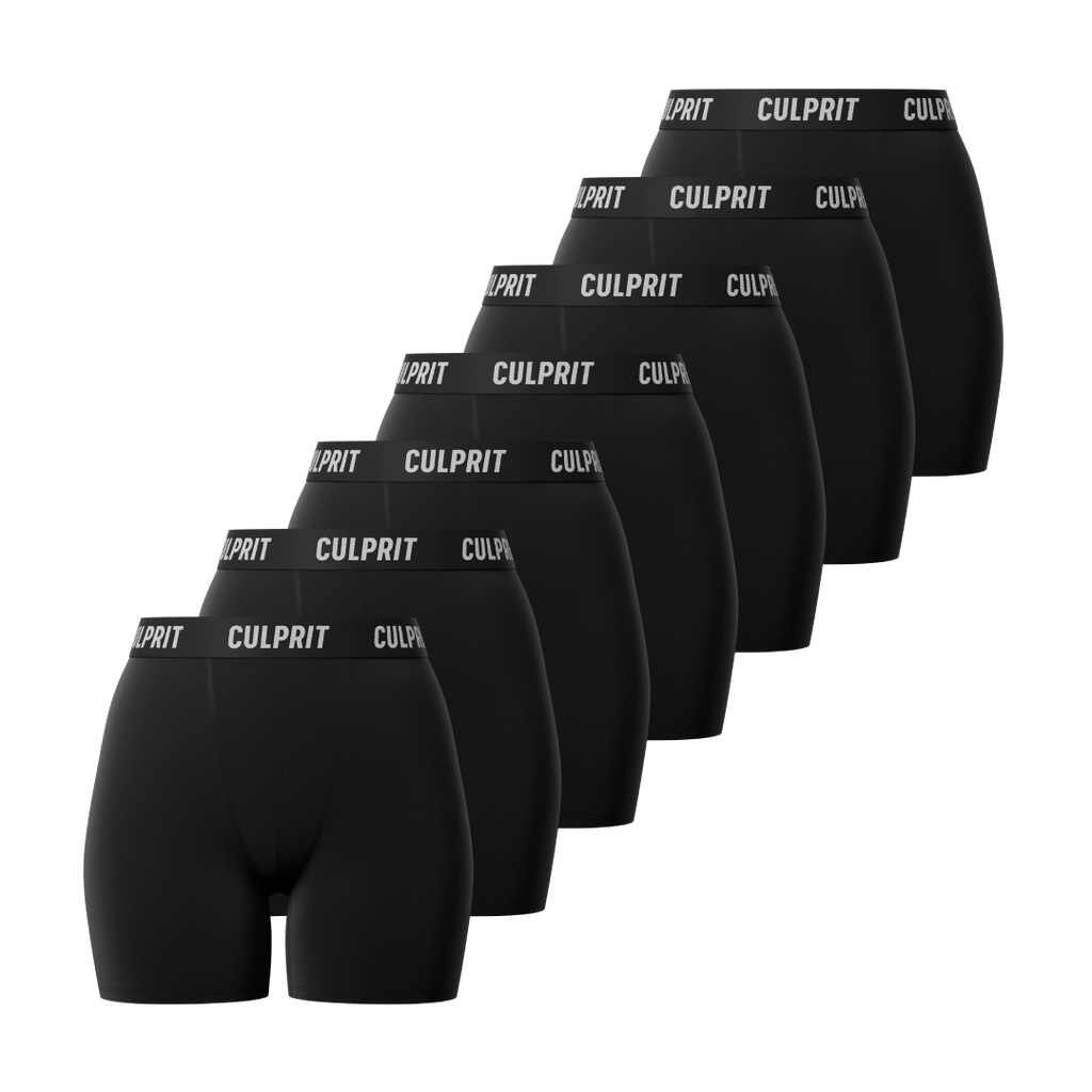 LadyBoxers™ Stealth Black 7 - Pack 🥷 - Culprit Underwear - LadyBoxers™ - 7PK - LB - BLK - XS