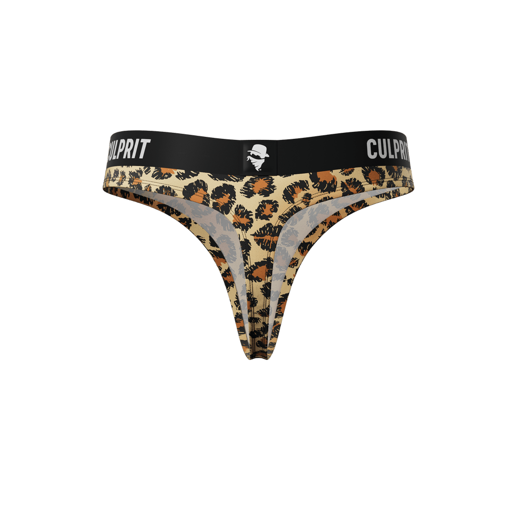 Leopard Lips 🐆 Classic Thong - Culprit Underwear - Thongs - THG - LEO - XS