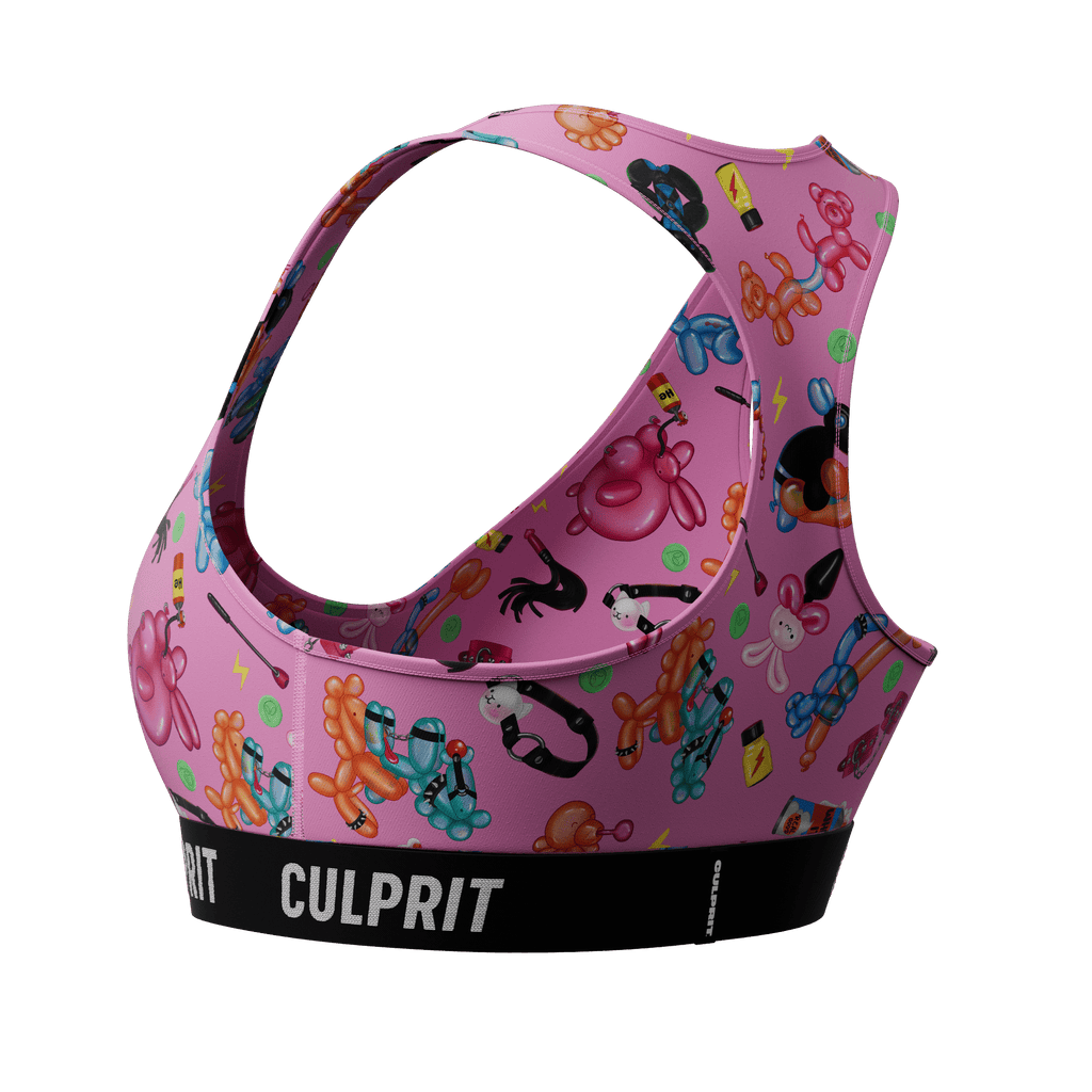 Pink Balloon Animals 😻 ComfyBra - Culprit Underwear - ComfyBra™ - BRA - LOONPK - XS