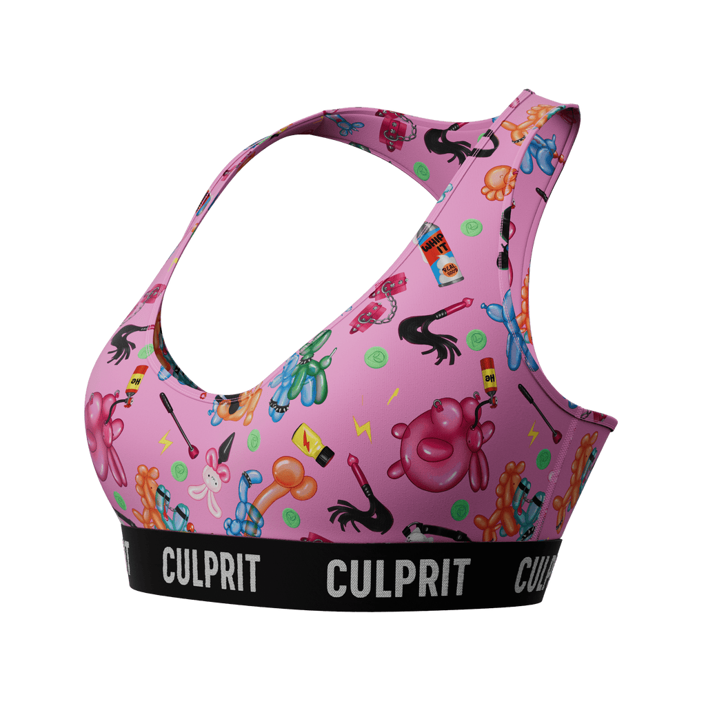 Pink Balloon Animals 😻 ComfyBra - Culprit Underwear - ComfyBra™ - BRA - LOONPK - XS