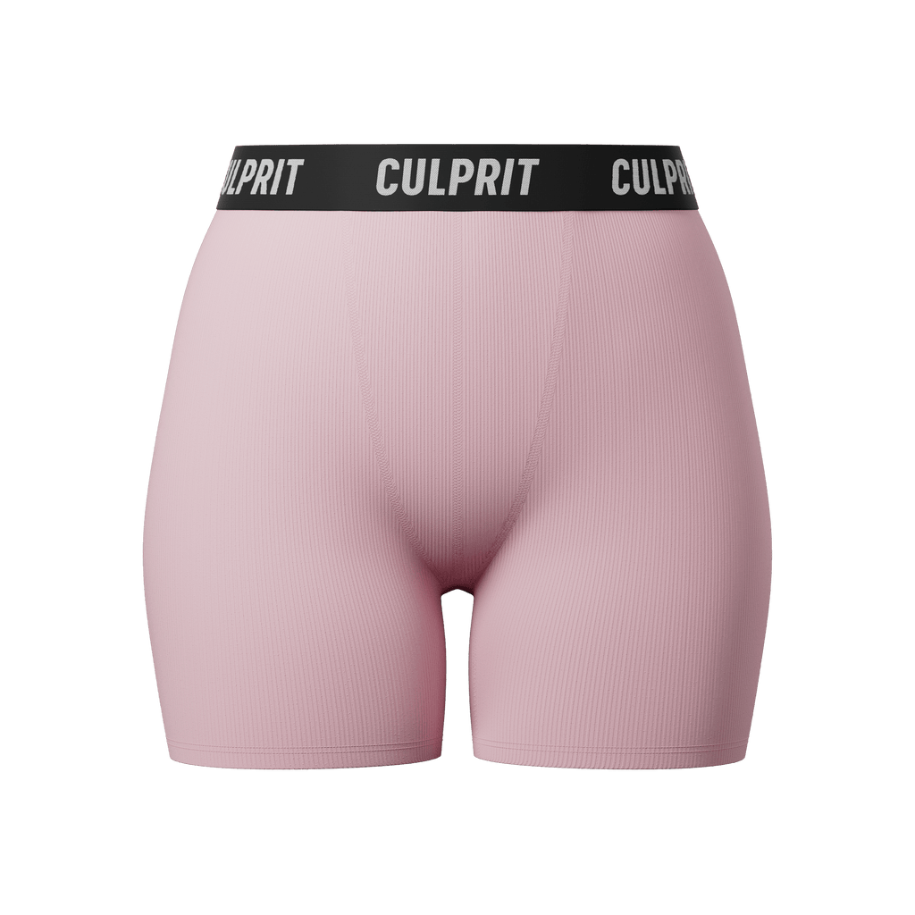 Pink Ribbed LadyBoxers - Culprit Underwear - LadyBoxers™ - LB - PKRIB - XS