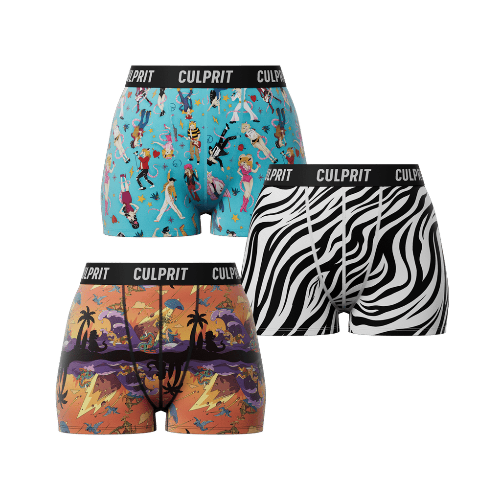 Quarterly Score Booty Shorts Bundle! 💥 - Culprit Underwear - Booty Shorts - BS - Q3 - XS