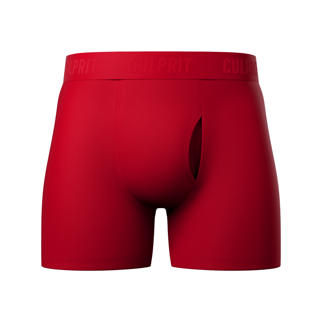 Red Hot❗️Boxer Brief w/ Fly - Culprit Underwear - Boxer Briefs w/Fly - BB - REDHOT - S