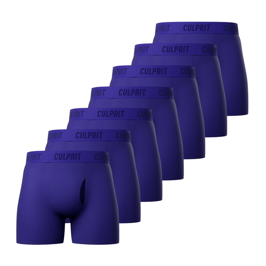 Royal Blue Boxer Brief 7 - Pack 💎 - Culprit Underwear - Boxer Briefs w/Fly - 7PK - BB - RYBL - S