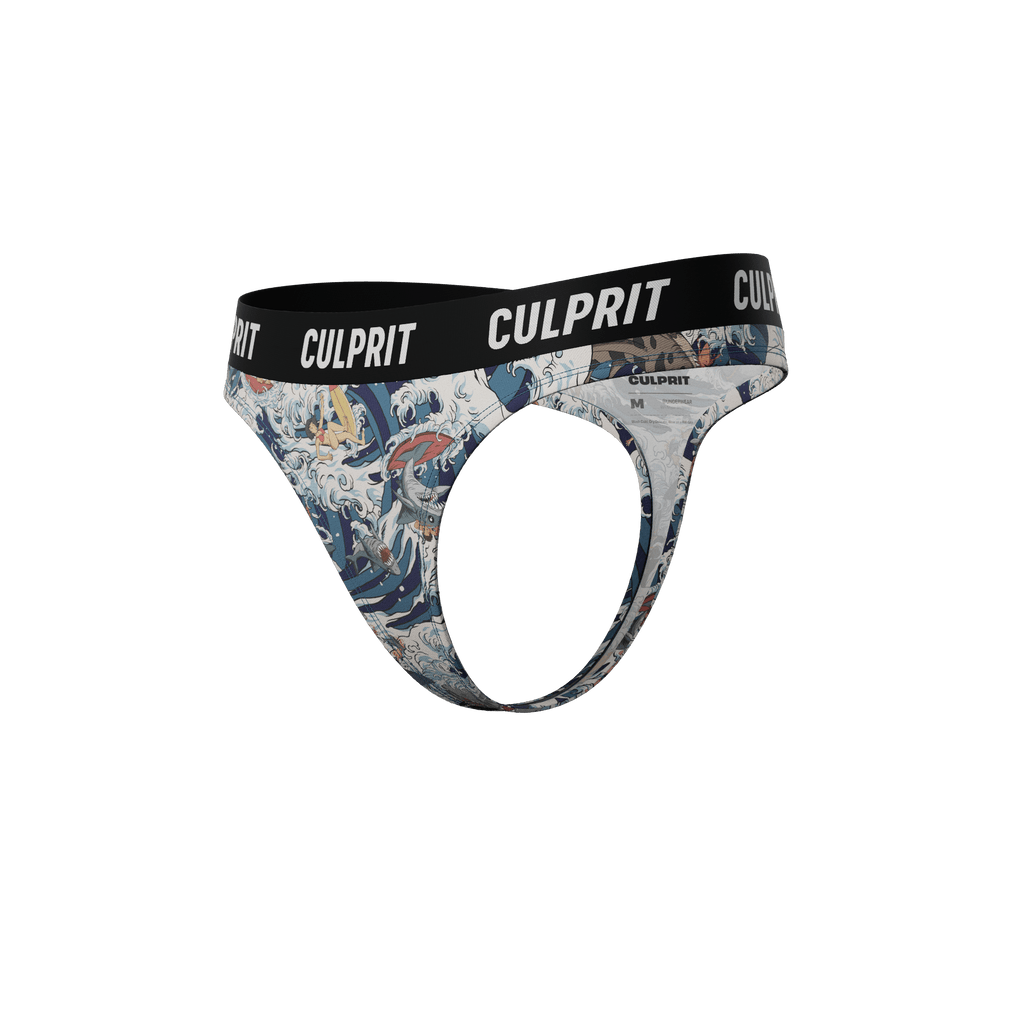 Shark Bait 🦈 Thong - Culprit Underwear - Thongs - THG - SHRKBT - XS
