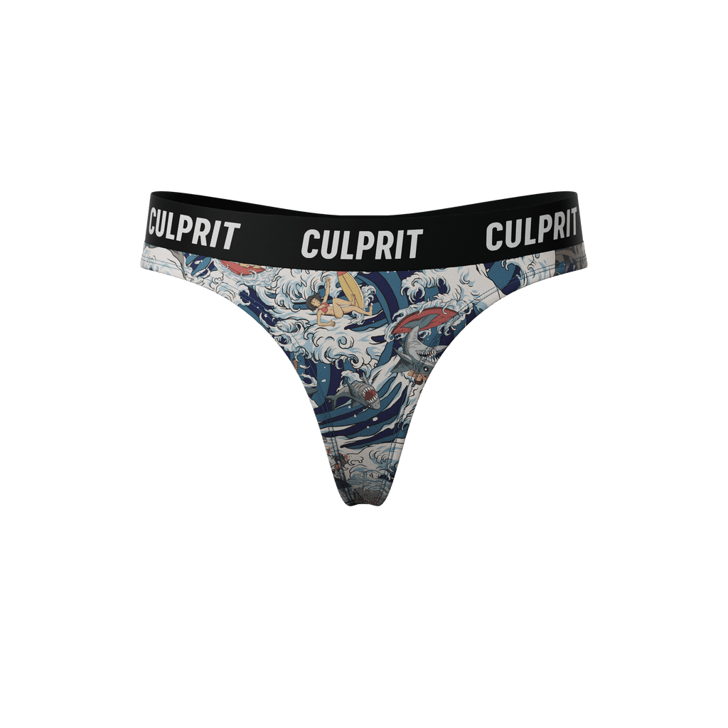 Shark Bait 🦈 Thong - Culprit Underwear - Thongs - THG - SHRKBT - XS