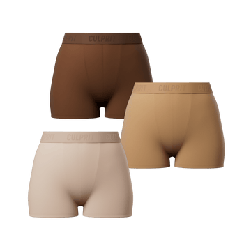 S'mores: Booty Shorts 3 - Pack - Culprit Underwear - Booty Shorts - 3PK - BS - SMORE - XS