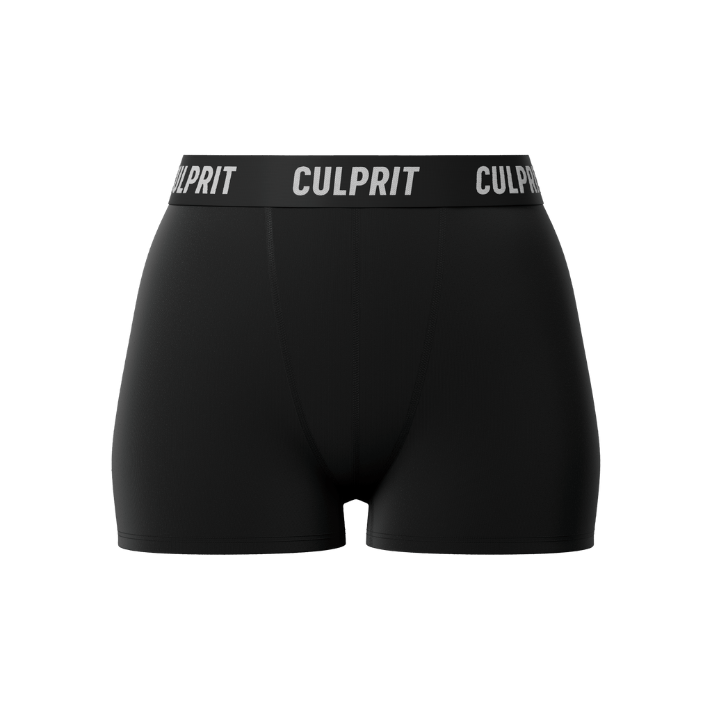 Stealth Black 🥷 Booty Shorts - Culprit Underwear - Booty Shorts - BS - BLK - XS