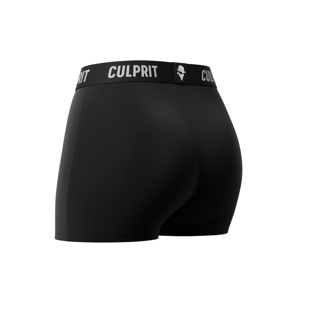 Stealth Black 🥷 Booty Shorts - Culprit Underwear - Booty Shorts - BS - BLK - XS