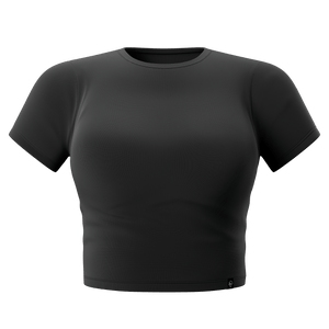 Stealth Black 🥷 Cropped T-Shirt