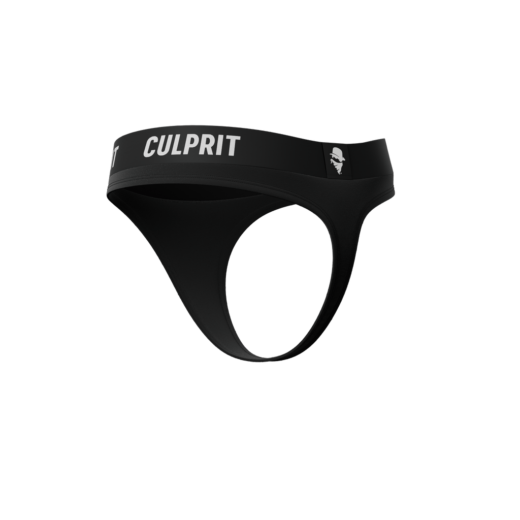 Stealth Black 🥷 Thong - Culprit Underwear - Thongs - THG - BLK - XS
